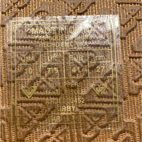 Roxy Animal Print Strappy with Ankle wrap around Sandals 10 NWT - Picture 7 of 7